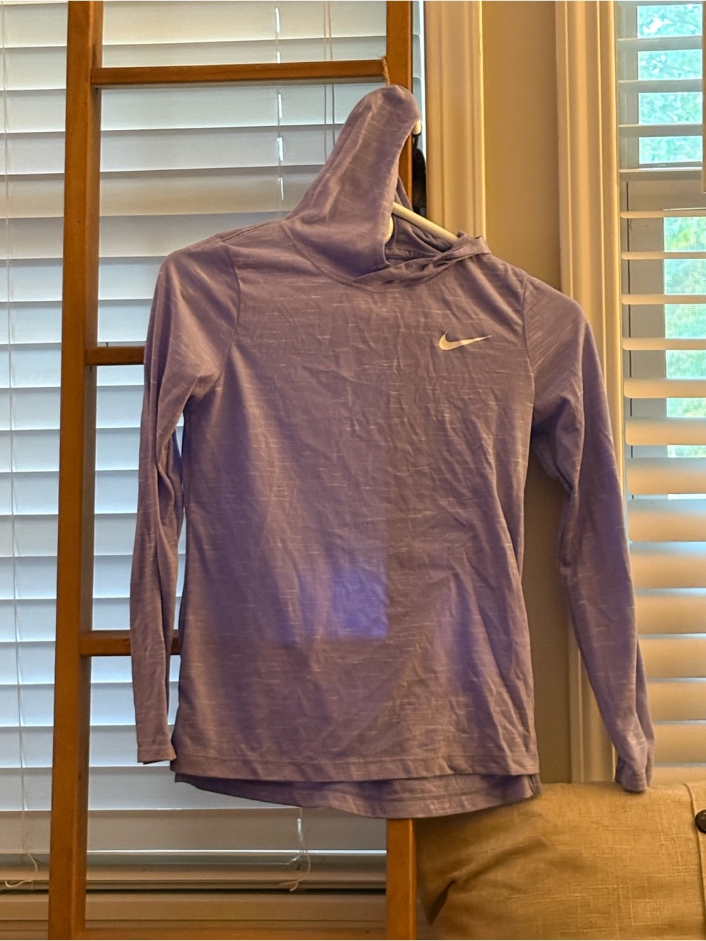 Nike Lavender Lightweight Hooded Turtleneck Pullover